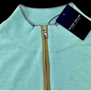 Peter Millar Crown Crafted Excursionist Flex Quarter Zip Sweater Pullover Large